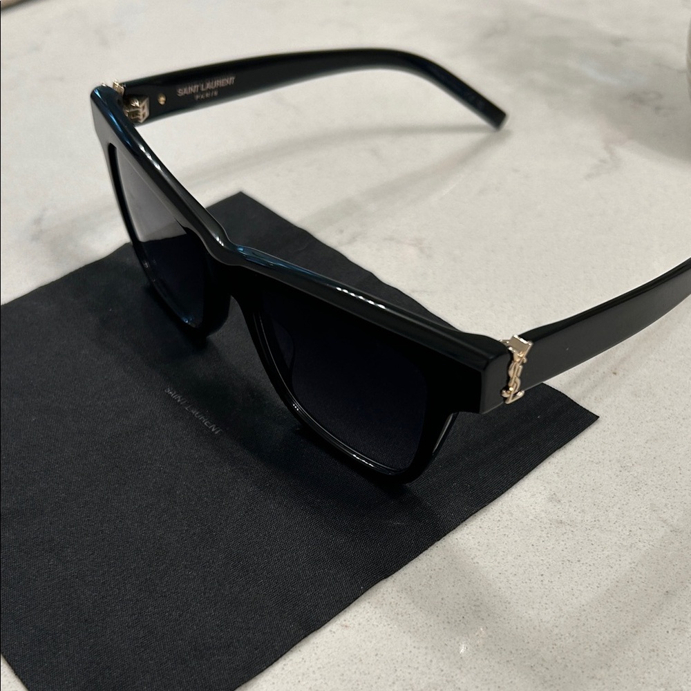 Saint Laurent Glossy Black Sunglasses